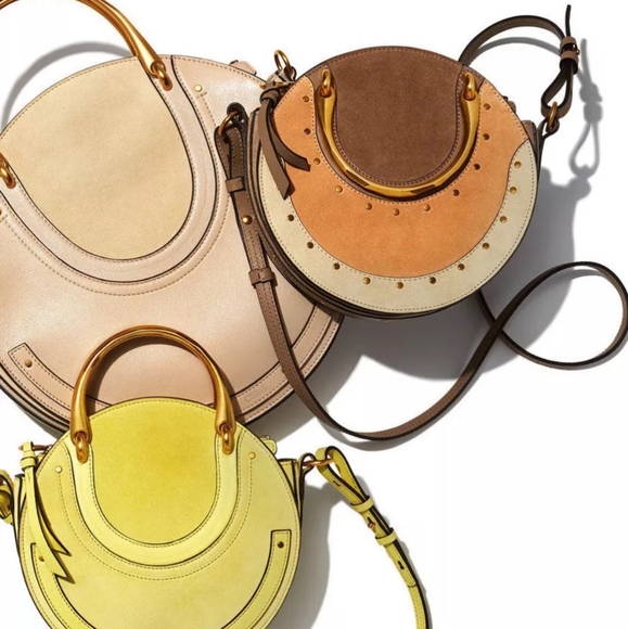 CHLOÉ Pixie Round Leather Crossbody Bag AUTHENTIC - Picture 16 of 16